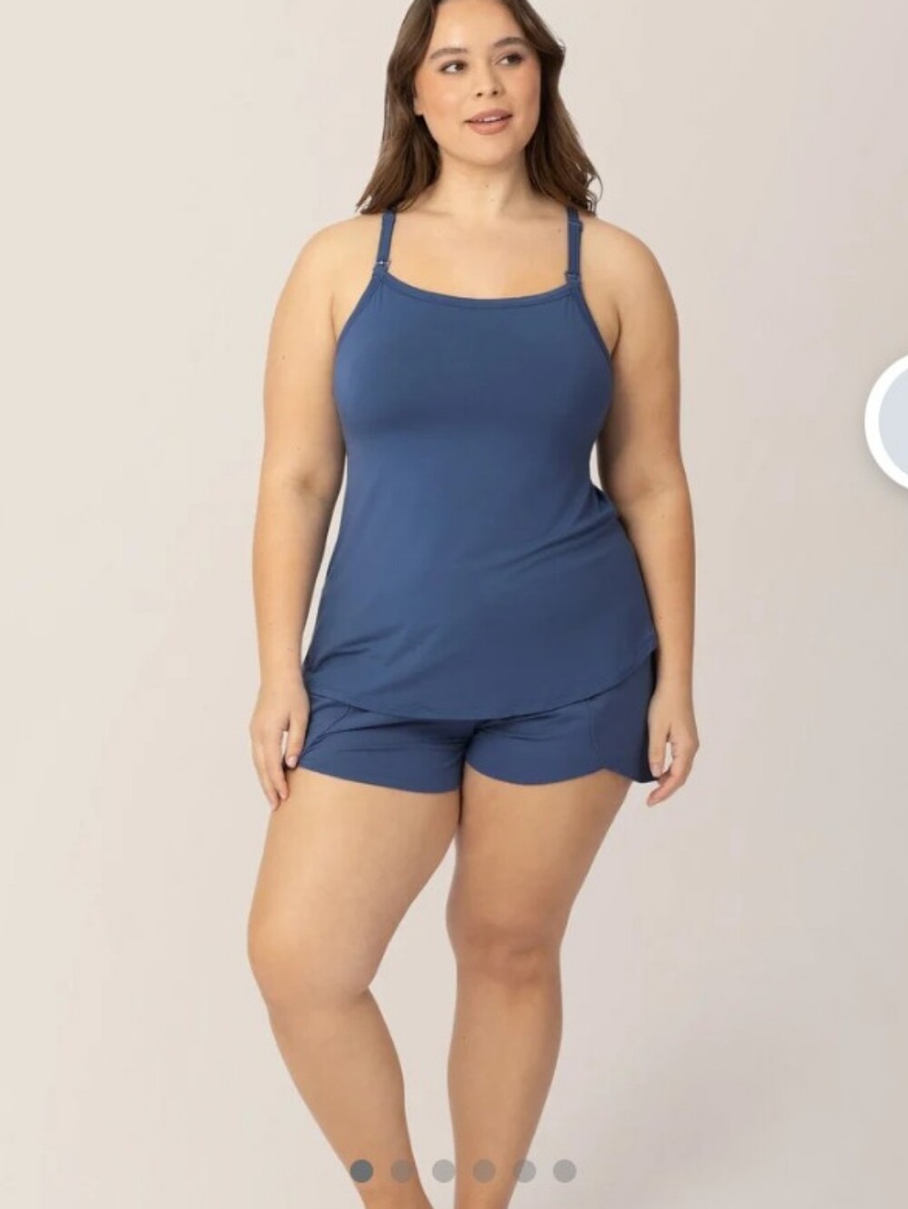 Kindred Bravely Bamboo Slate Blue Maternity & Nursing Tank